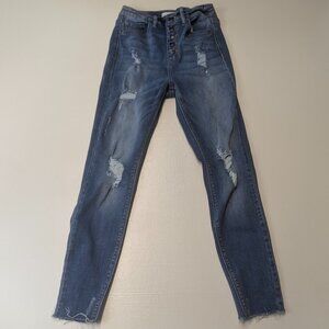 Cello Size 3 Distressed Skinny Jeans